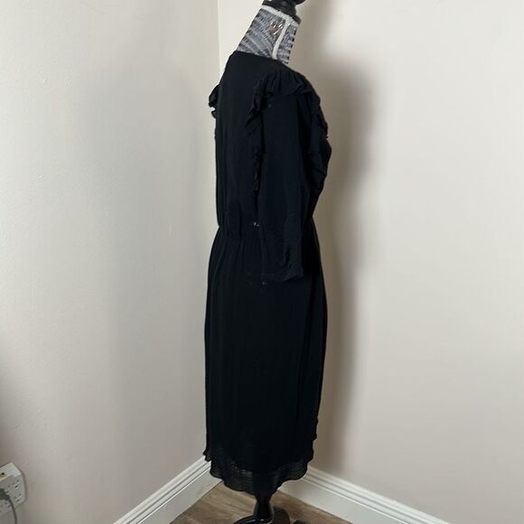 NWT!!  MASSCOB Gardiner ruffle-trimmed dress size L - Picture 8 of 15